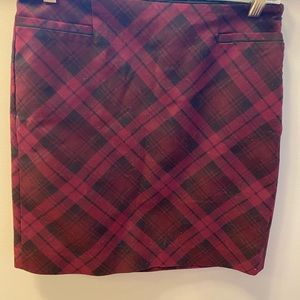 Plaid mini skirt